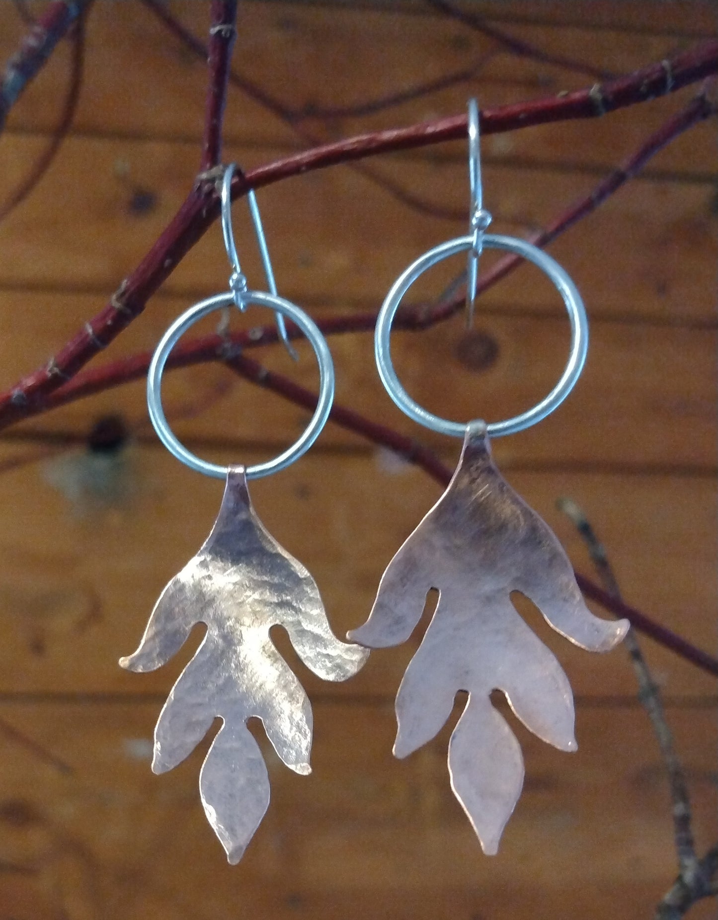 Flame Leaf Earrings