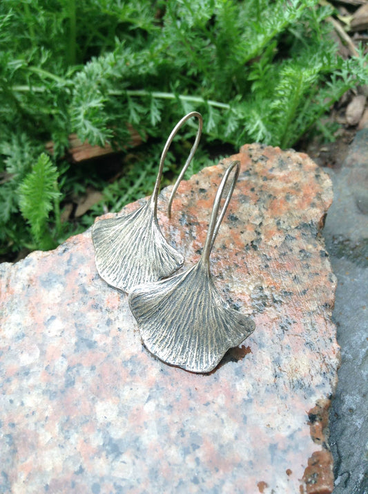 Earrings - Ginkgo Leaf